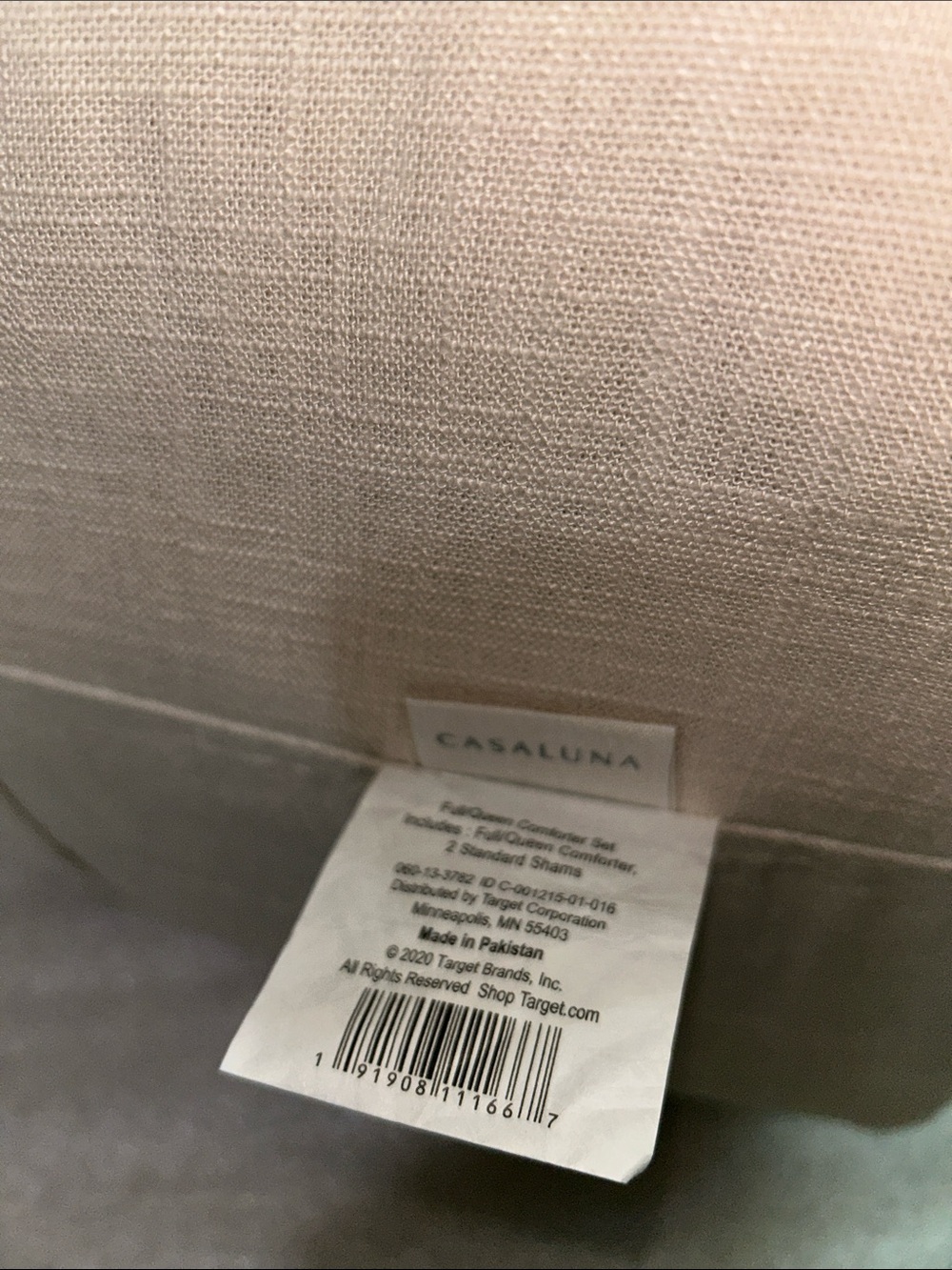 Casaluna F/Q Heavyweight Linen Blend Comforter Set in Natural - Picture 4 of 15